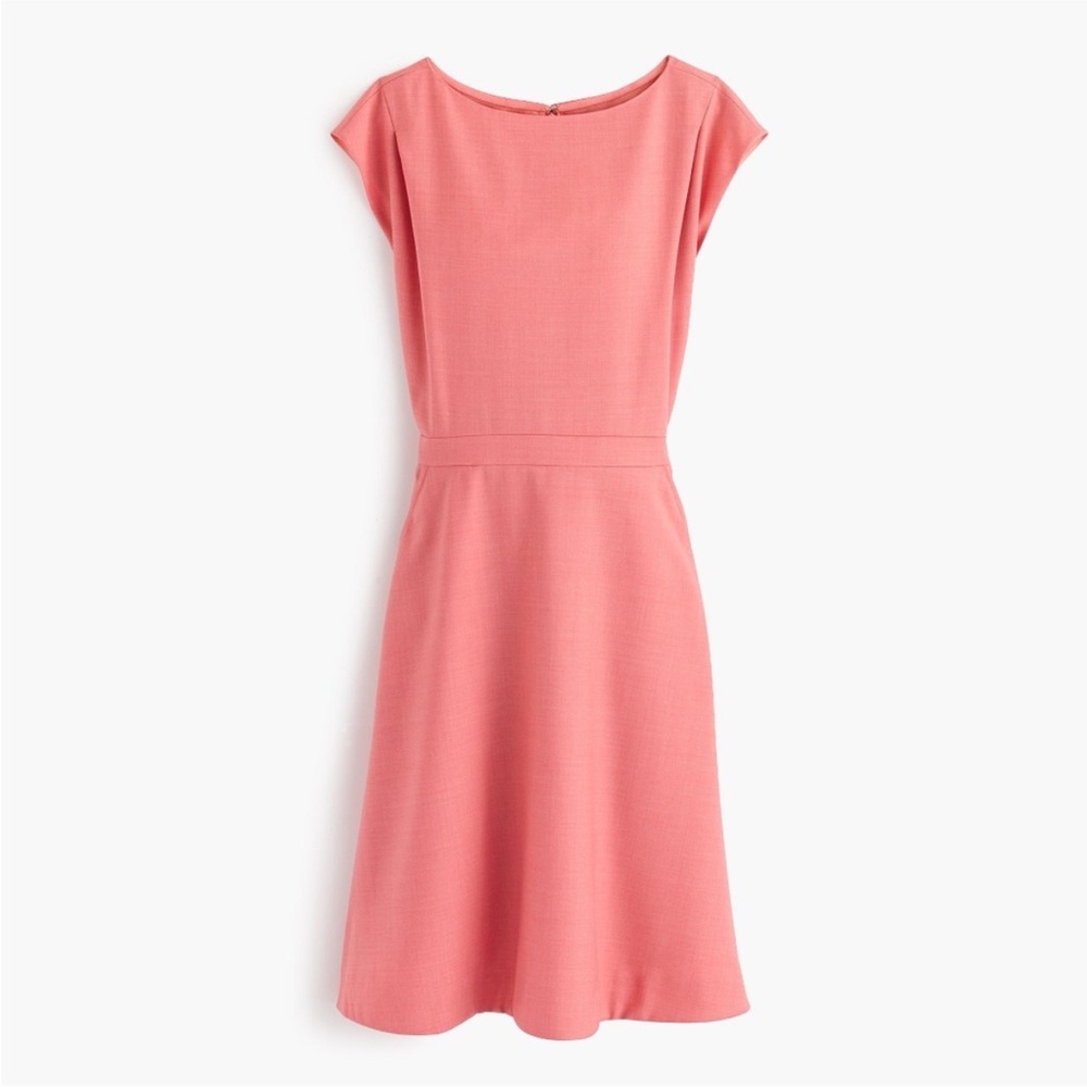 J.crew salmon cap sleeve dress with pockets / 10/